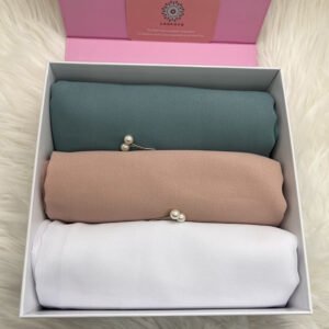 Set of 3 Silk Chiffon Hijabs (Mix 2)