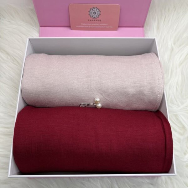 Set of 2 High Quality Jersey Hijabs 100% Cotton (Mix 2)