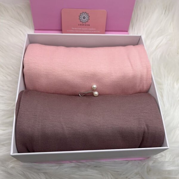 Set of 2 High Quality Jersey Hijabs 100% Cotton (Mix 3)