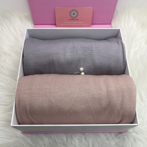 Set of 2 High Quality Jersey Hijabs 100% Cotton (Mix 5)