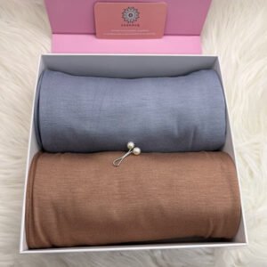 Set of 2 High Quality Jersey Hijabs 100% Cotton (Mix 6)